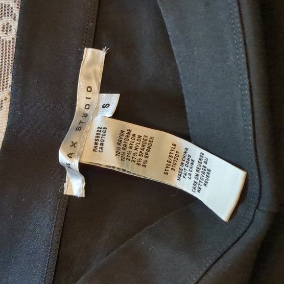 Max Studio Ankle Zip Pull On Stretch Pants Black S - Picture 9 of 11